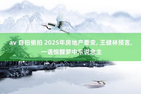 av 自拍偷拍 2025年房地产要变， 王健林预言， 一语惊醒梦中东说念主