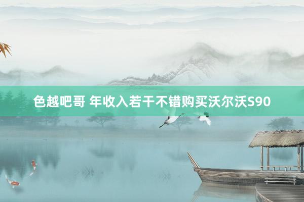 色越吧哥 年收入若干不错购买沃尔沃S90