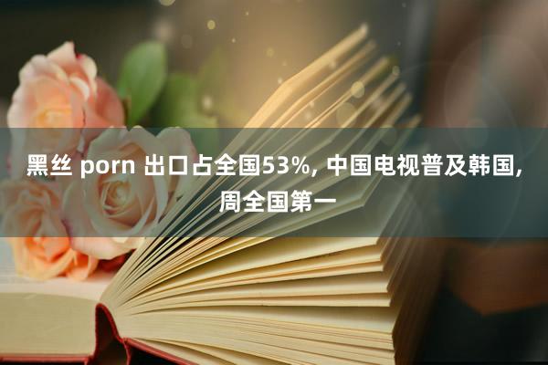 黑丝 porn 出口占全国53%， 中国电视普及韩国， 周全国第一